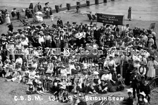 YO 2293 - Childrens Special Service Mission, Sea Front, Bridlington, Yorkshire 1919