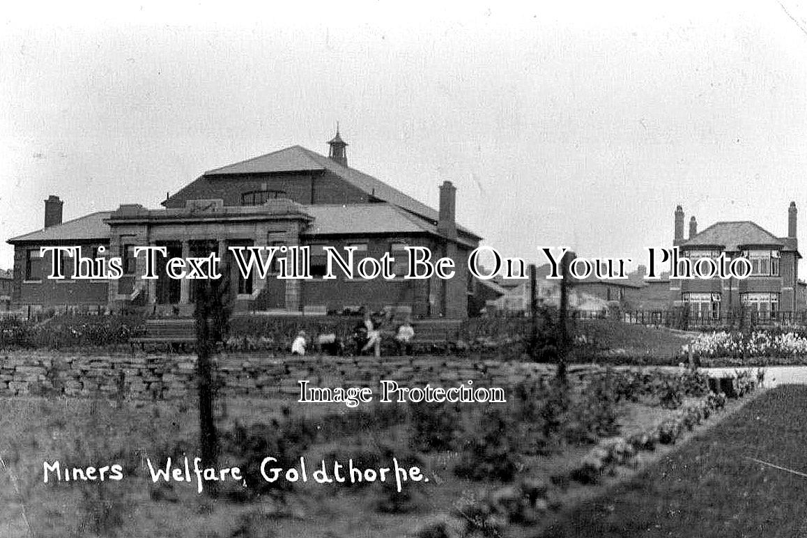 YO 2298 - Miners Welfare, Goldthorpe, Barnsley, Yorkshire c1929