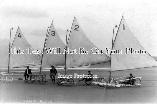 YO 2320 - Sand Boats, Saltburn, Yorkshire 1909