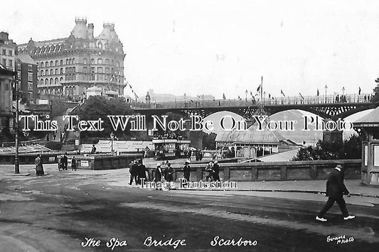 YO 2328 - The Spa Bridge, Scarborough, Yorkshire c1913