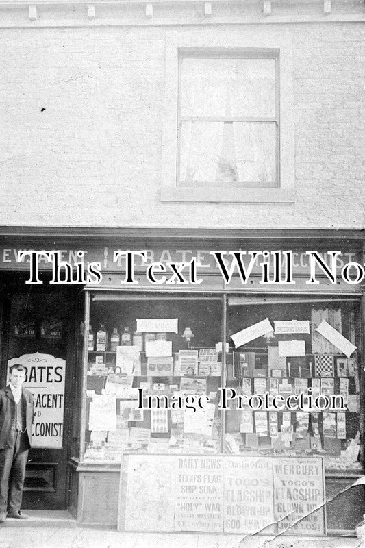 YO 2393 - Bates Newsagent, Halifax, Yorkshire c1904