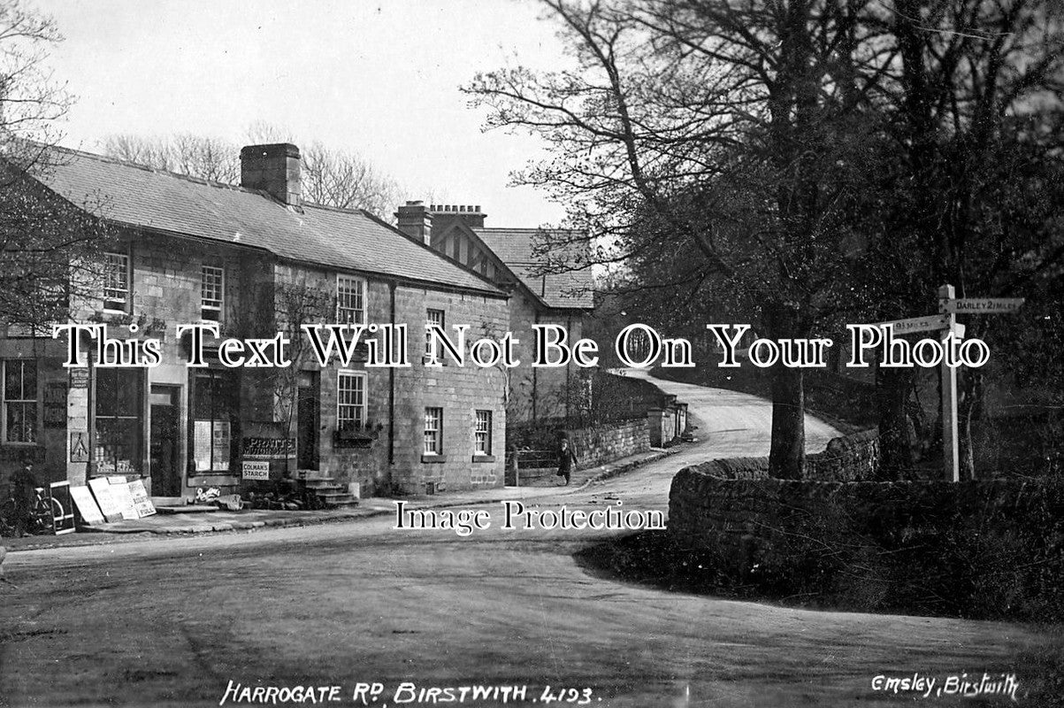 YO 2425 - Harrogate Road, Birtswith, Yorkshire c1915