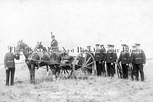 YO 2432 - Machine Gunners, 7th West Yorkshire Regiment, Redcar, Yorkshire