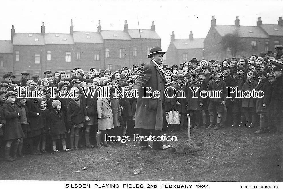 YO 2458 - Opening Of Silsden Playing Fields, Steeton, Keighley, Skipton, Yorkshire c1934