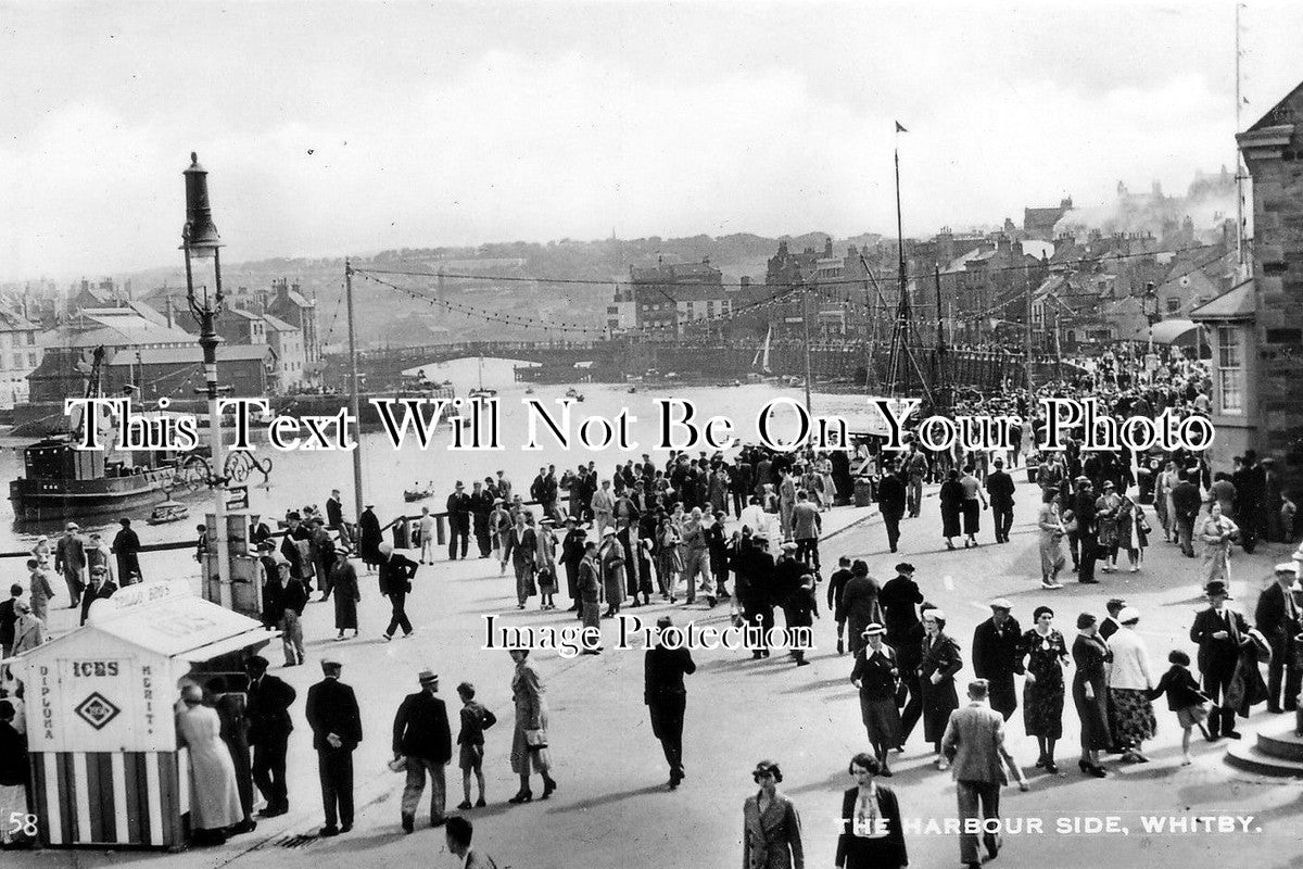 YO 2488 - Harbour Side, Whitby, Yorkshire c1941