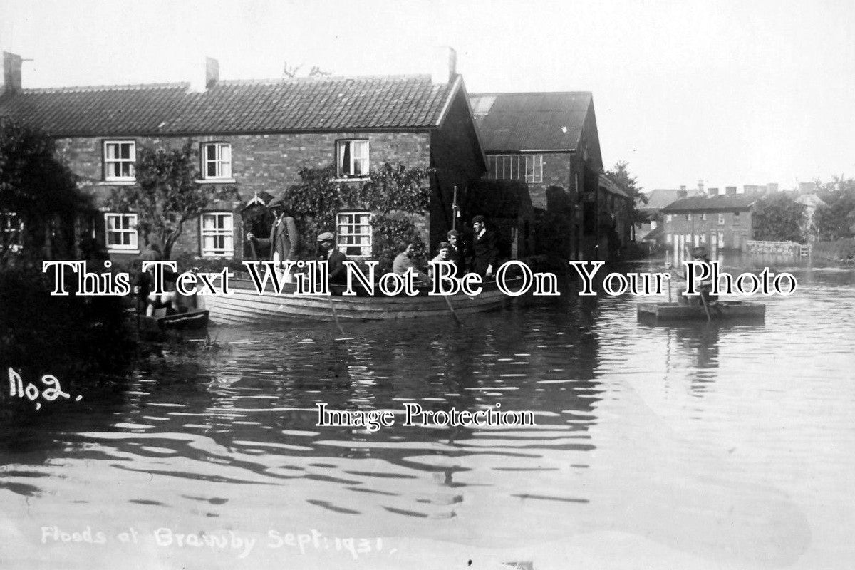 YO 2489 - Floods At Brawby, Ryedale, Yorkshire 1931