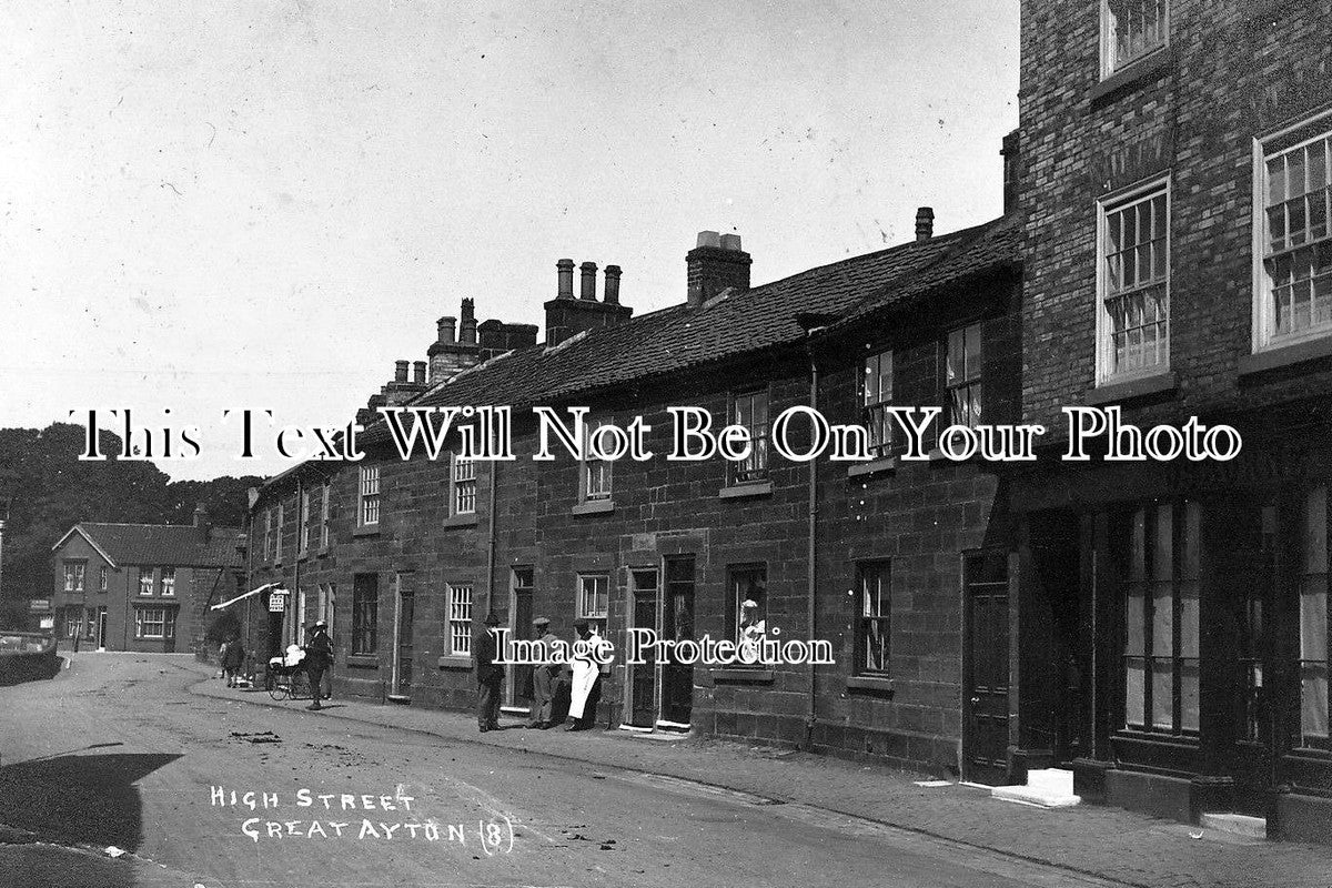 YO 25 - High Street, Great Ayton, Yorkshire c1915