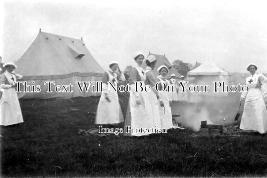 YO 2510 - Red Cross Nurses, Hornby Castle, Yorkshire WW1