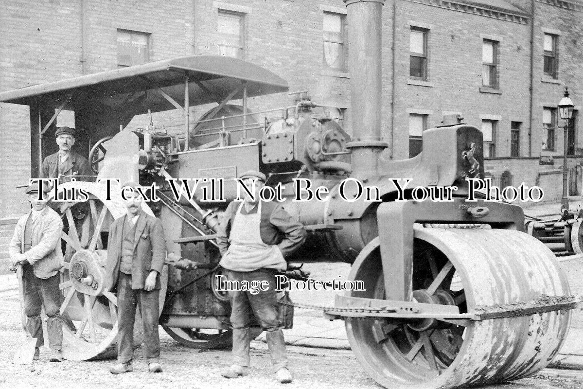 YO 2521 - Aveling & Porter Steam Roller, Bradford, Yorkshire c1917