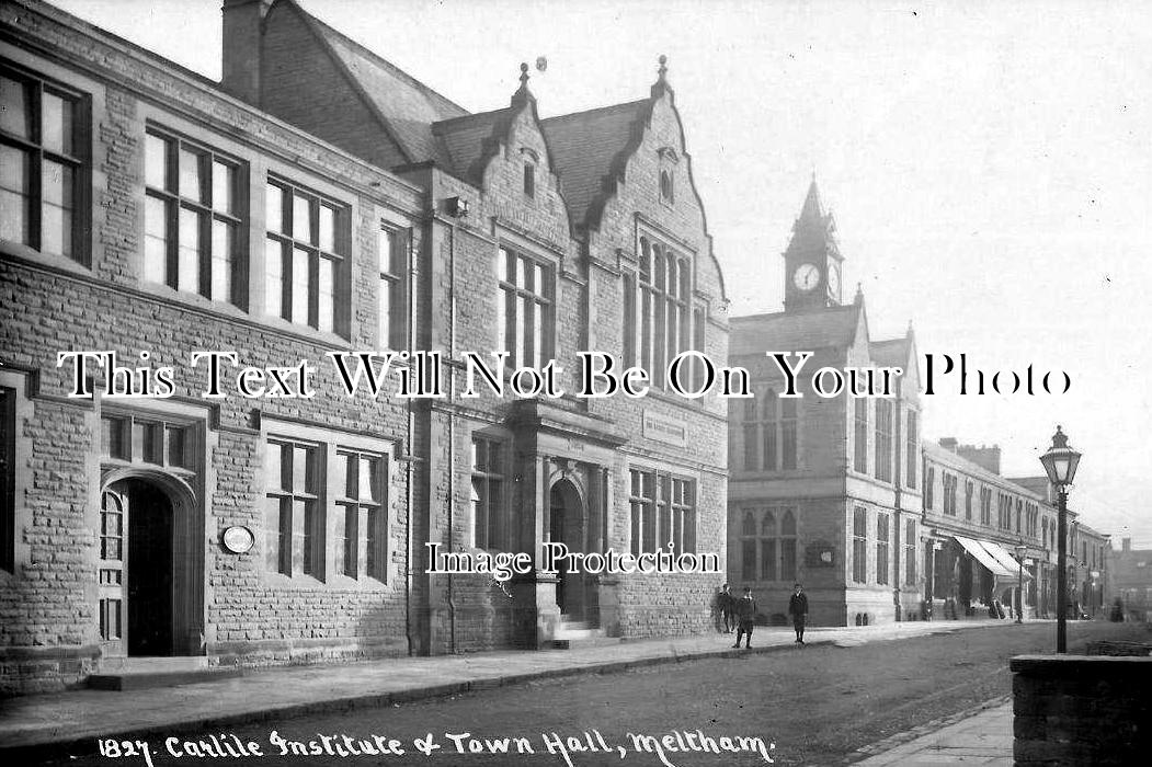 YO 2524 - Carlile Institute & Town Hall, Meltham, Huddersfield, Yorkshire