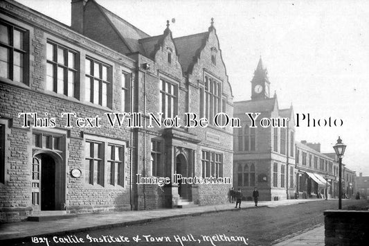 YO 2524 - Carlile Institute & Town Hall, Meltham, Huddersfield, Yorkshire