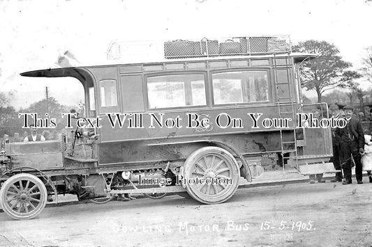 YO 2554 - Cowling Motor Bus, Keighley, Skipton, Colne, Yorkshire c1905