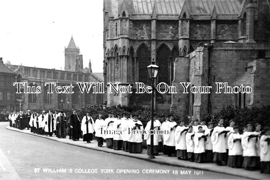 YO 2555 - Opening Ceremony, St Williams College, York, Yorkshire 1911