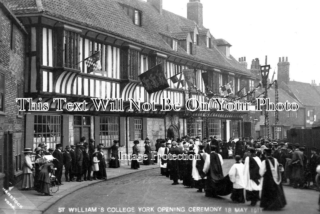 YO 2556 - Opening Ceremony, St Williams College, York, Yorkshire c1911