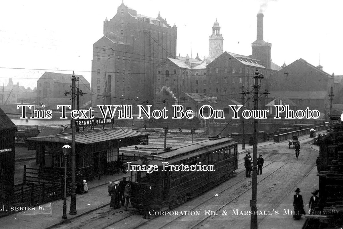 YO 2591 - Corporation Road & Marshalls Mill, Grimsby, Yorkshire