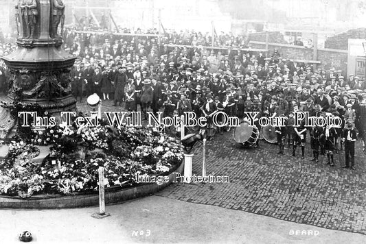 YO 2648 - Sheffield War Memorial Service, Yorkshire WW1