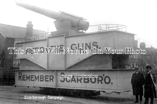 YO 2661 - WW1 Gun Campaign, Scarborough, Yorkshire