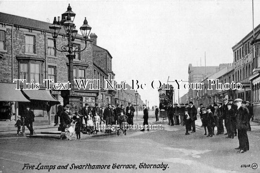 YO 267 - Five Lamps & Swarthamore Terrace, Thornaby, Yorkshire c1916