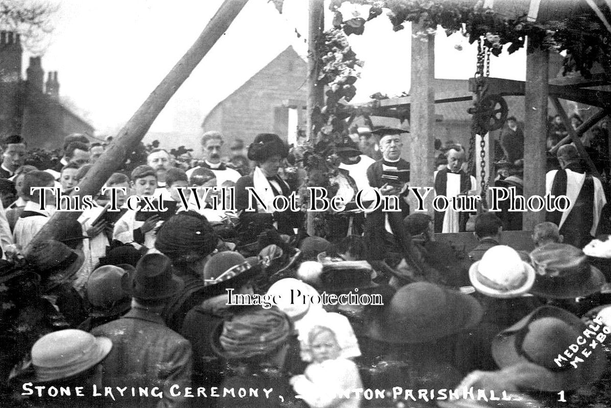 YO 2671 - Stone Laying Ceremony At Swinton Parish Hall, Yorkshire