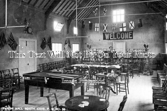 YO 2708 - North Cave Parish Hall Interior, East Yorkshire c1906