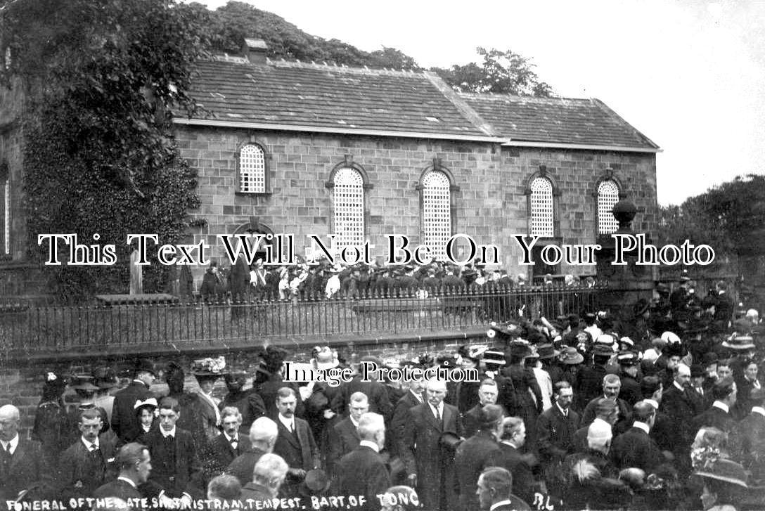 YO 2714 - Funeral Of Sir Tristram Tempest Tong Bradford, Yorkshire