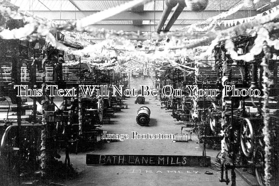 YO 2736 - Bath Lane Mills For Armistice, Bramley, Leeds, Yorkshire 1918