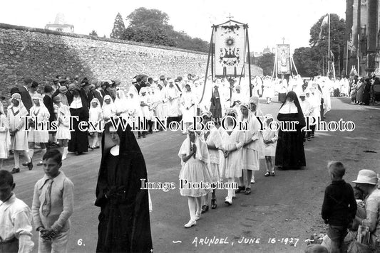 YO 2743 - Catholic Whit Walks Procession, Arundel, West Sussex 1927