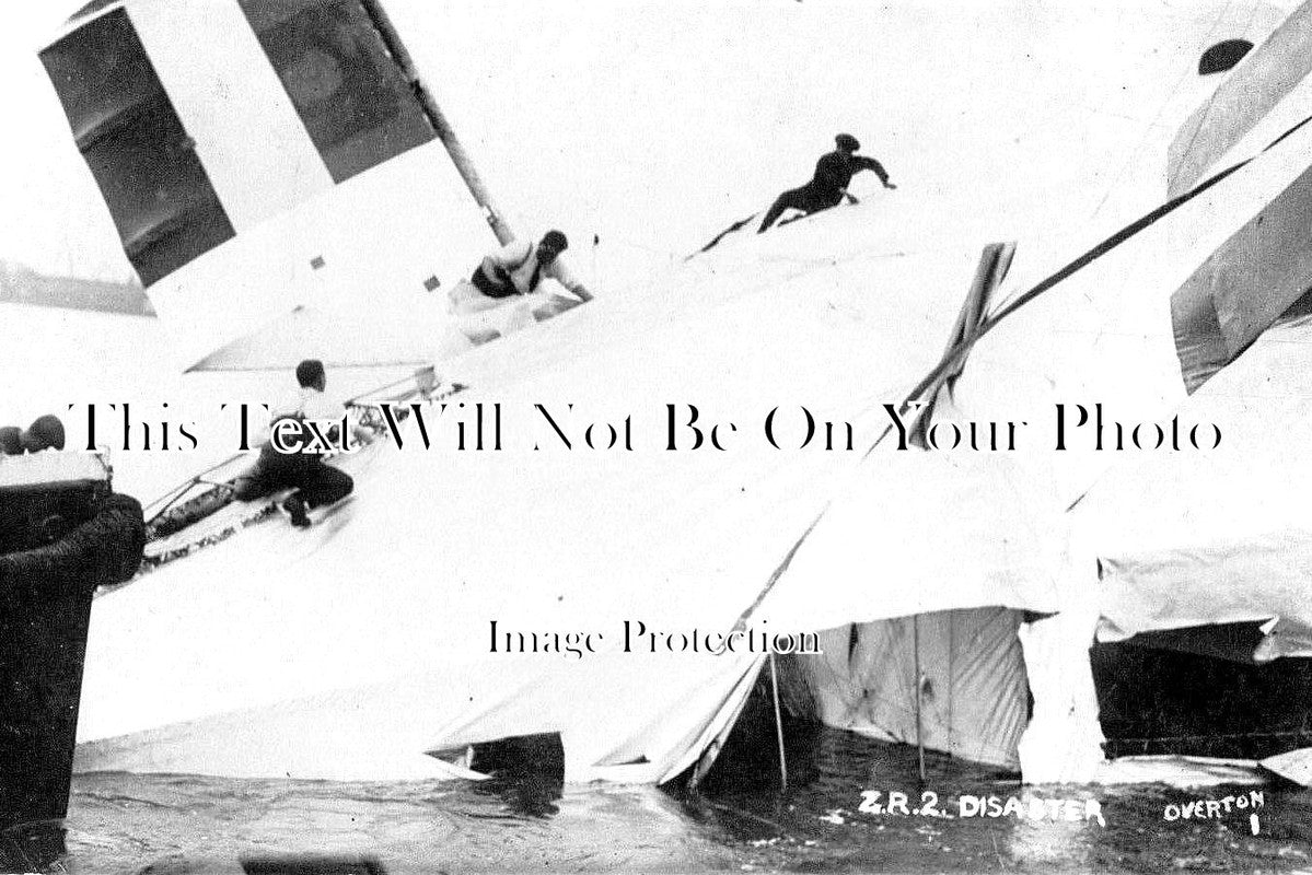 YO 2769 - ZR2 Airship Disaster In The River Humber, Hull, Yorkshire 1921