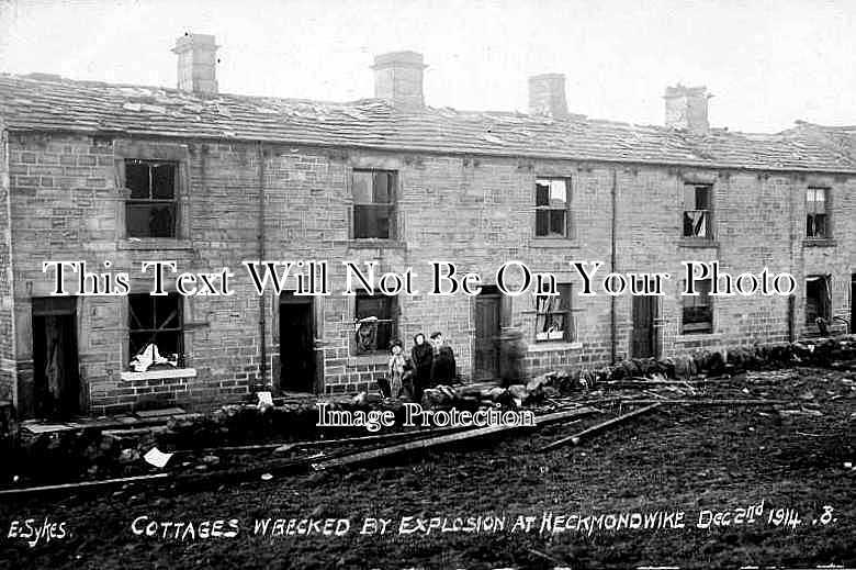 YO 277 - Cottages Wrecked By Explosion, Heckmondwike, Yorkshire c1914