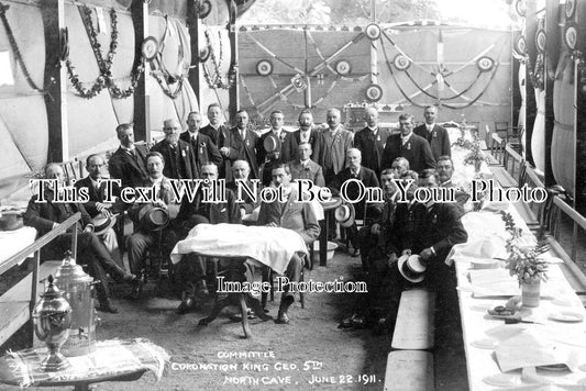 YO 2856 - North Cave Coronation Committee, Yorkshire 1911