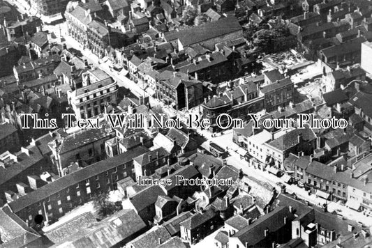 YO 2876 - Doncaster High Street From The Air, Yorkshire