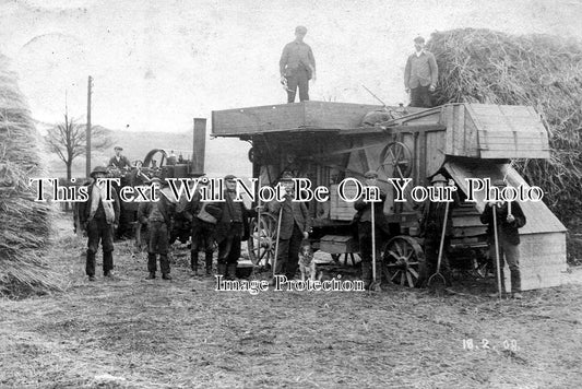 YO 288 - North Cave, Traction Engine Farm, Threshing, Yorkshire 1908