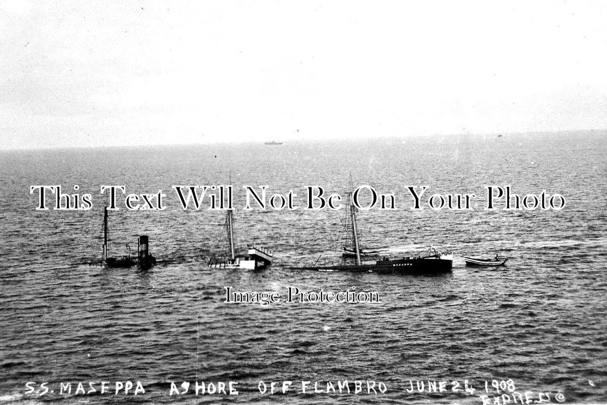 YO 2908 - SS Mazeppa Shipwreck Off Flambrough, Yorkshire 1908