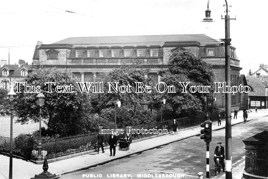 YO 2937 - Public Library, Middlesbrough, Yorkshire c1934