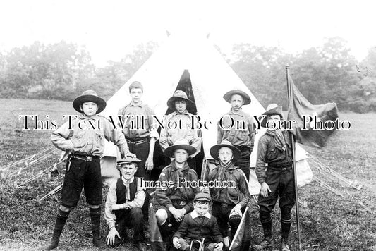 YO 2964 - Boy Scouts Weekend Camp, Maltey, Rotherham, Yorkshire c1912