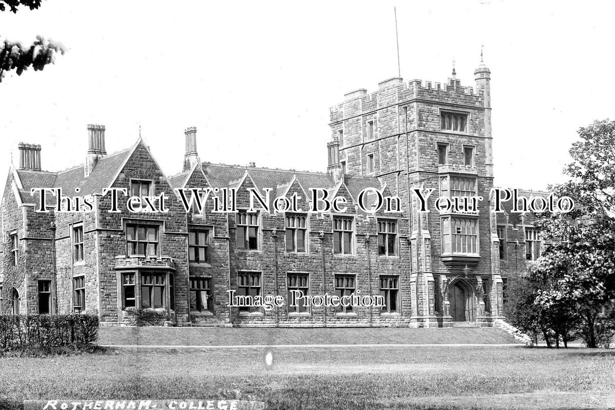 YO 3025 - Rotherham College Boys Grammar School, Yorkshire c1904