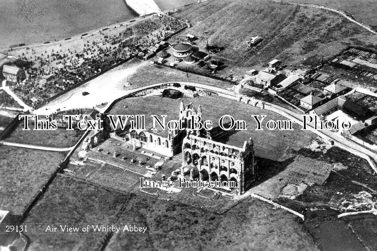 YO 3084 - Aerial View Of Whitby Abbey, North Yorkshire