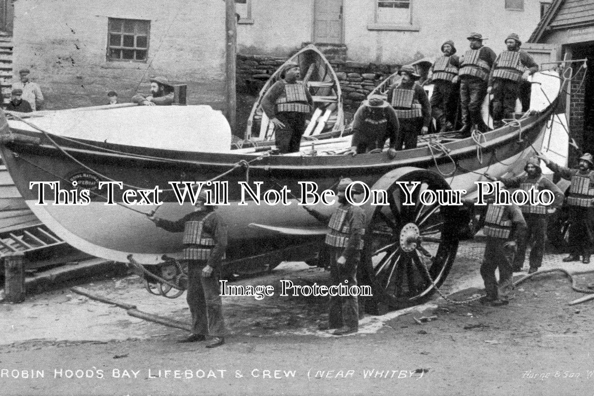 YO 3123 - Robin Hoods Bay Lifeboat & Crew, Yorkshire