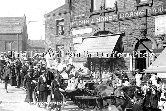 YO 3147 - Thackley Belgian Pageant On High Street, Idle, Yorkshire 1915