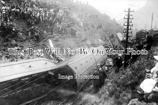 YO 3190 - Railway Smash At Charlestown Curve, Hebden Bridge, Yorkshire 1912