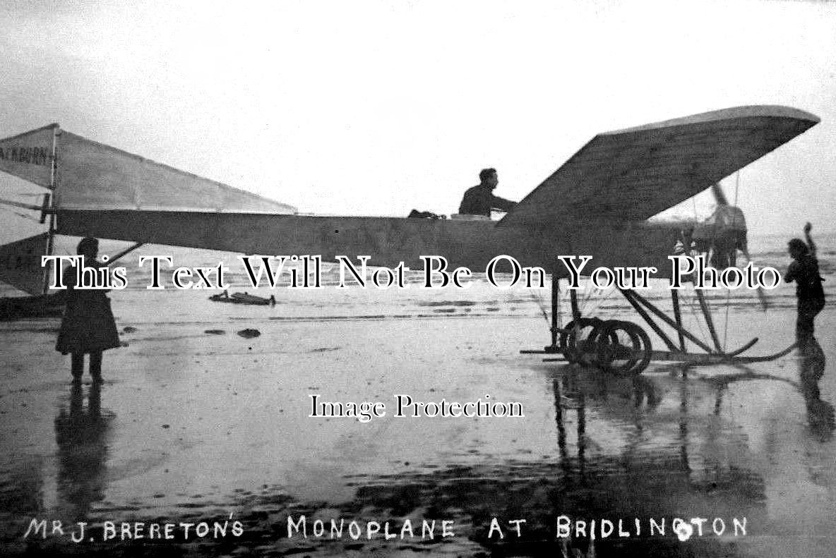 YO 3191 - Mr J Breretons Monoplane At Bridlington, Yorkshire c1911