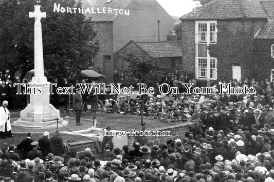 YO 3193 - Unveilling Of Northallerton War Memorial, Yorkshire 1921