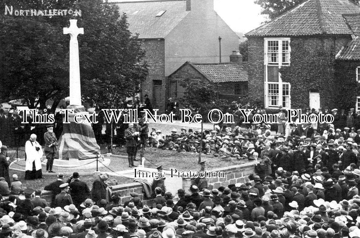 YO 3194 - Unveilling Of Northallerton War Memorial, Yorkshire 1921