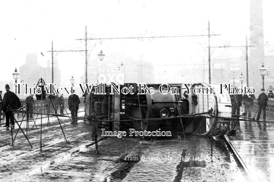 YO 3269 - Halifax Tram Smash, Yorkshire 1906