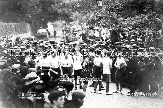 YO 3287 - Start Of The Marathon Race, Bramley, Yorkshire 1908