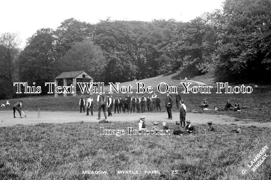 YO 3306 - Cricket Match, Meadow, Myrtle Park, Bingley, Yorkshire