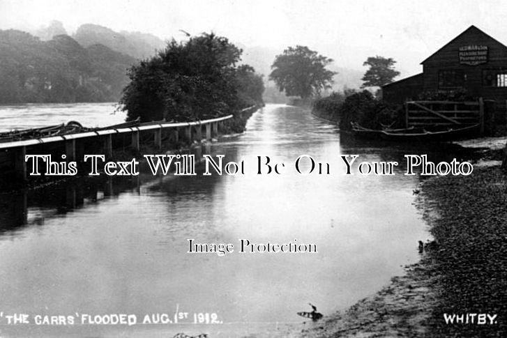 YO 333 - The River Esk In Flood, Whitby, North Yorkshire 1912