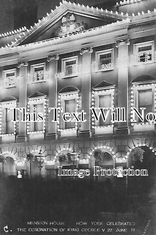 YO 3362 - Mansion House Coronation Of King George V, York, Yorkshire