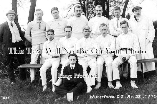 YO 3424 - Wilberforce Cricket Club XI, Yorkshire c1909