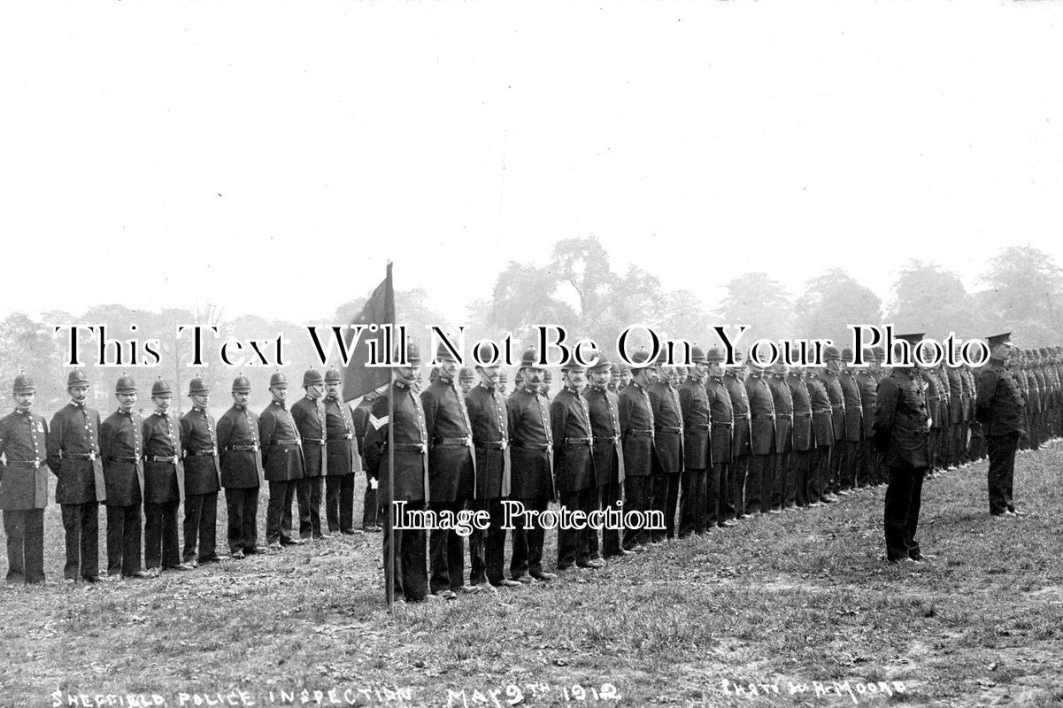 YO 3540 - Sheffield Police Inspection, Yorkshire 1912